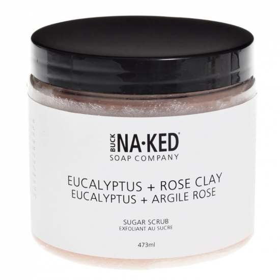 Exfoliants aux sucres - EUCALYPTUS & ARGILE ROSE - Buck Naked Soap